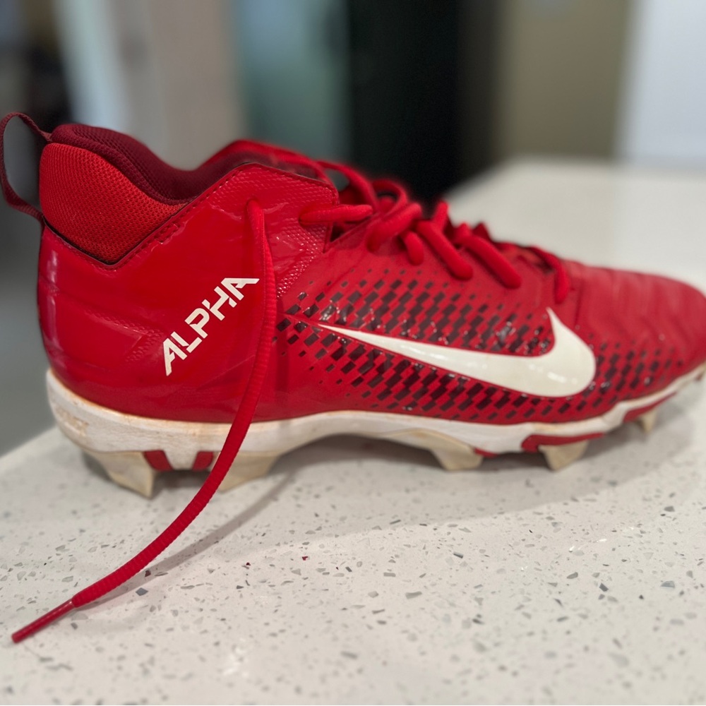 Nike Mens Alpha FastFlex , Football Cleats, AQ7653-600 Red/White, Size 10.5